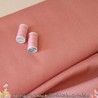 Pink denim stretch cotton