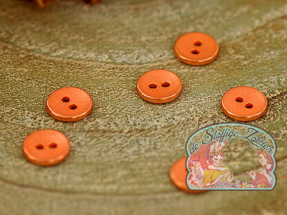 Metal soft rosé copper texture button 10mm