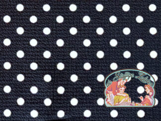 Marino dots navy blue voile crepe