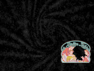 Feather black fake fur