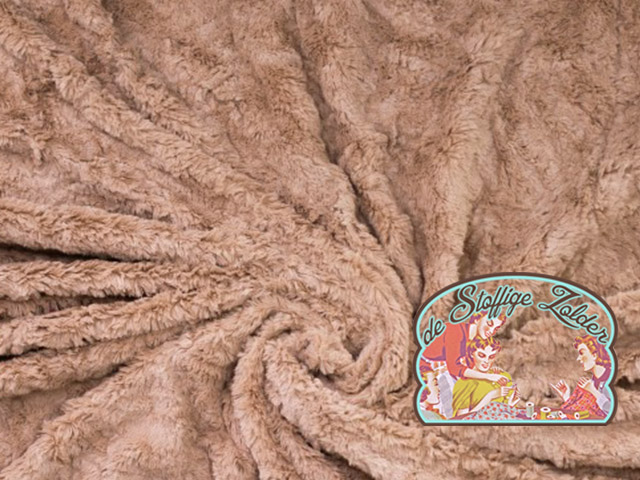 Camel pink fake fur