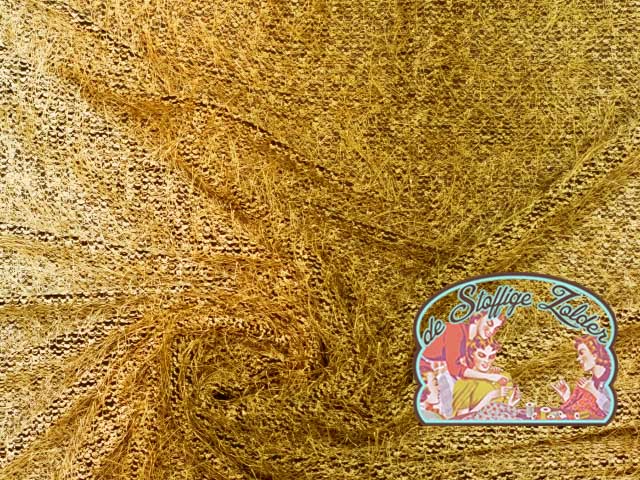 Knit colour fade ocher jacquard jersey