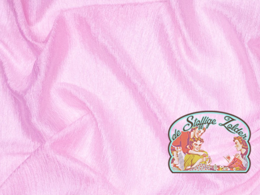 Shiny roos voile - Afbeelding 2