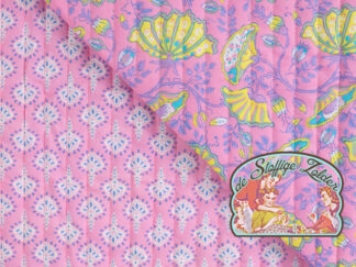 Quilted gele bloemen roos gewatteerd