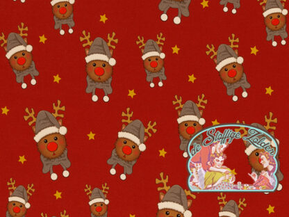 Reindeer red french terry sweater