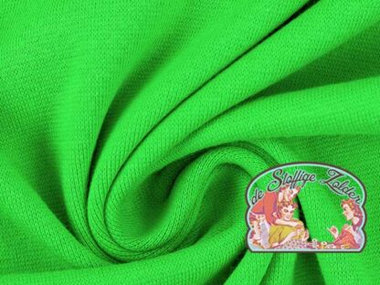 Vanessa uni bright green tricot jersey